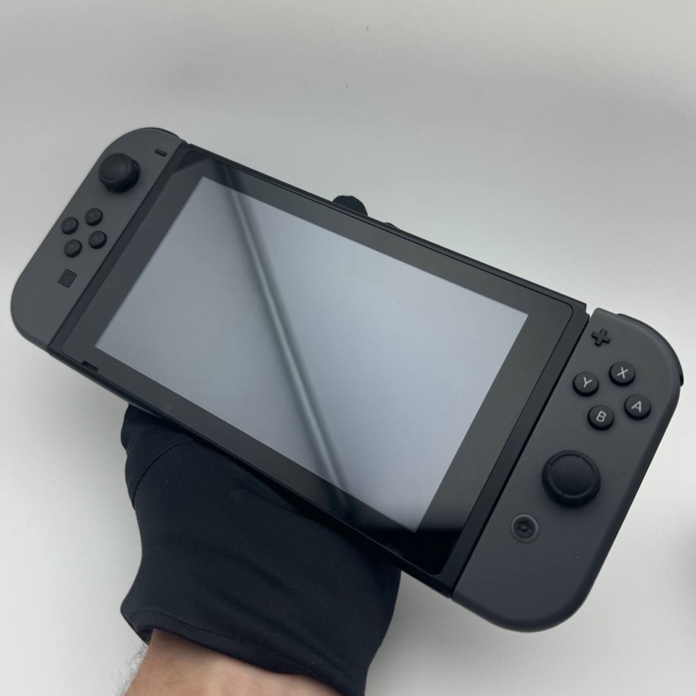 Nintendo Switch Grey Black Joycons (HAC-001-01) for repair or parts